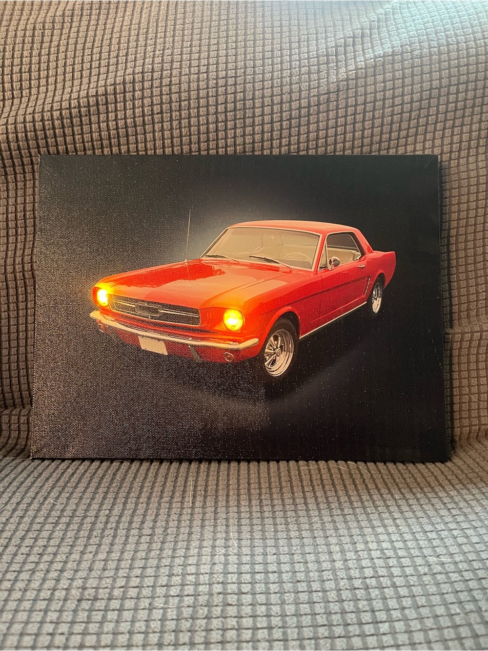 Mustang light up car picture wall decor